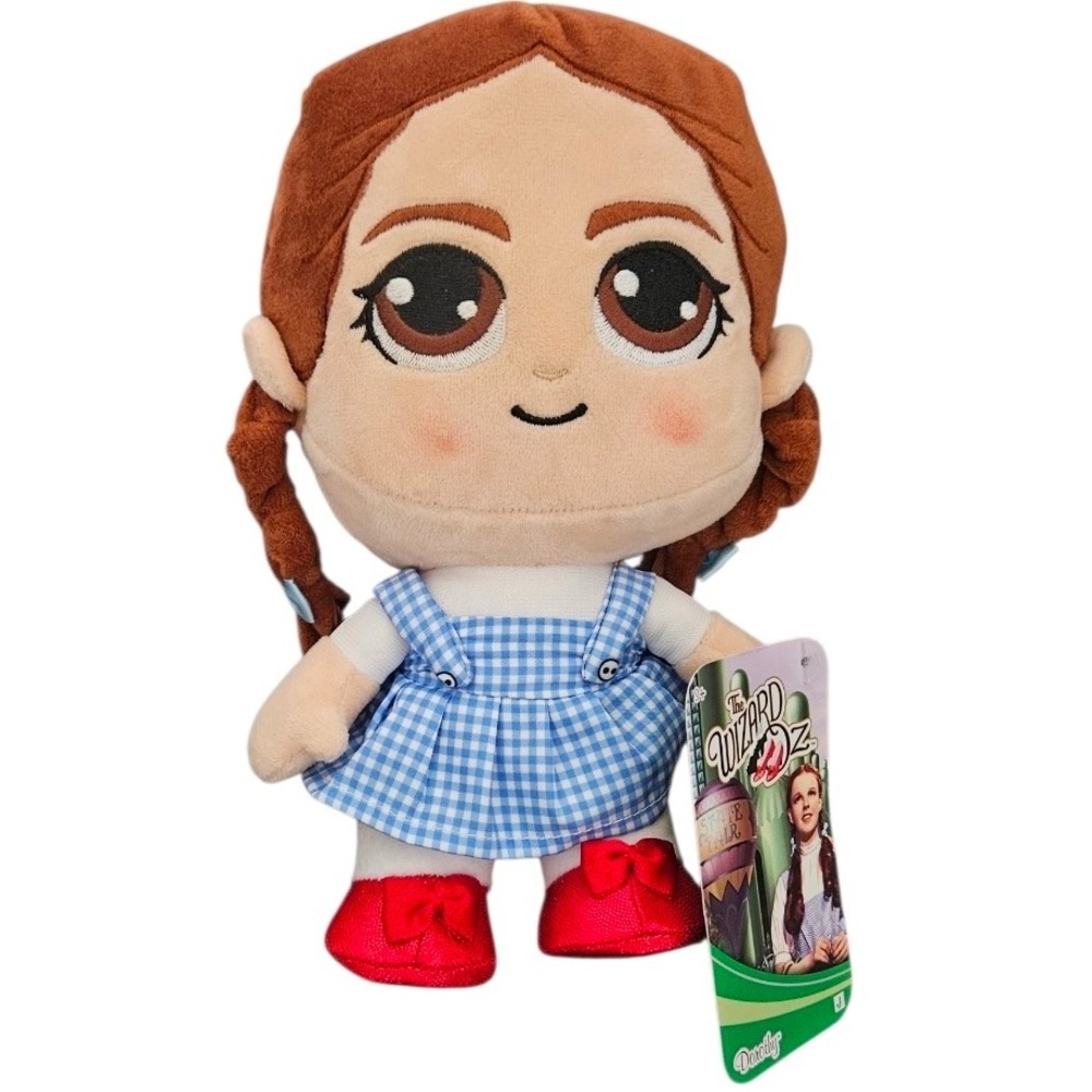 The Wizard of Oz Dorothy Gale Plush Doll Blue Gingham Dress Jazwares  WRBR0181